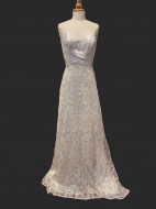 Sarah lace wedding dress front - no underskirt